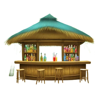 Tiki bar sticker