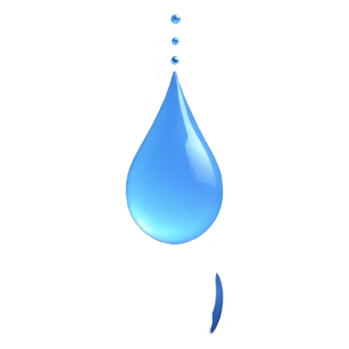 realistic water drop with reflection sticker