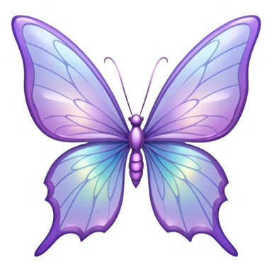 Lilac fairy wings sticker