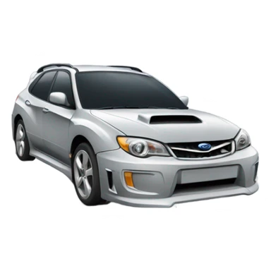 Grey Subaru Impreza hatchback  sticker