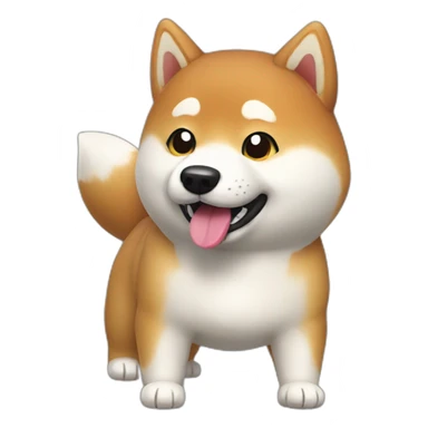 shiba inu playing nintendo sticker