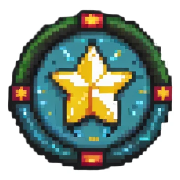 Moderator badge with star, admin logo sticker