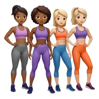 women working out sticker
