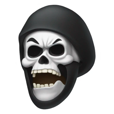 Caveira rindo sticker