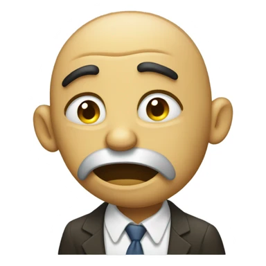 Sad drunk dizzy person sticker