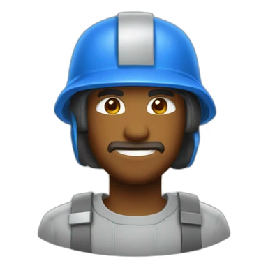 Craftsman Blue Helmet sticker