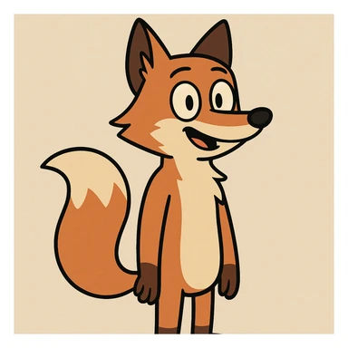 Fox sticker