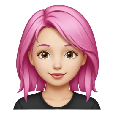 Vóley gilr pink blonde hair white skin kissing  sticker