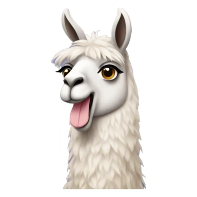 llama wearing dress  sticker