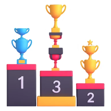 1st 2nd 3rd place winner podiums sticker