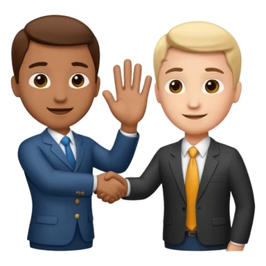 business handshake sticker