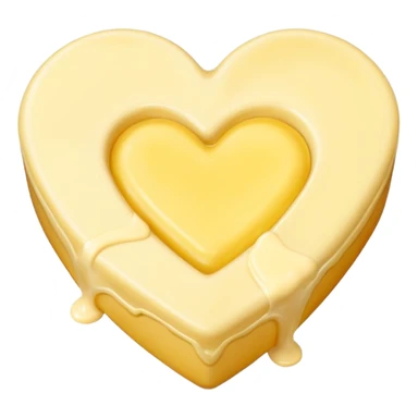butter with large yellow heart sticker
