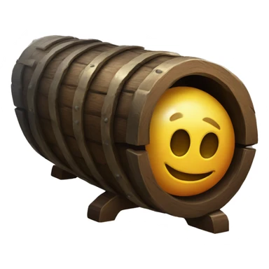 pirate canon with canon balls sticker