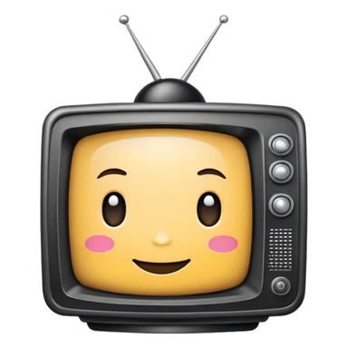   Chibi emote cabeza de televisor sticker