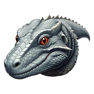komodo dragon grey sticker