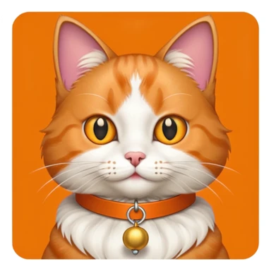 Cat with bell collar sticker