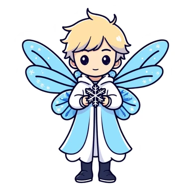 Felix from stray kids as a ice fairy sticker