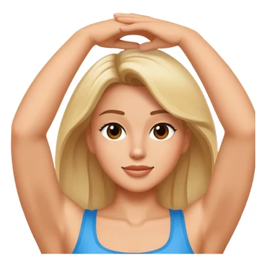 Celebrity showing an armpit sticker