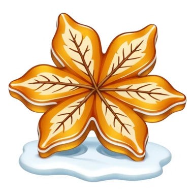 maple taffy line on snow sticker