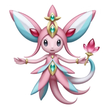 Diancie-Cresselia-Palkia-Jirachi-Meloetta-fusion  sticker