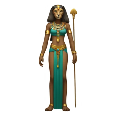Sekhmet goddess full body sticker