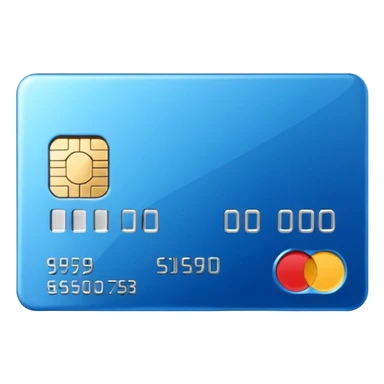 3D style credit card icon, no text sticker