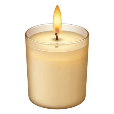 beige scented candle sticker