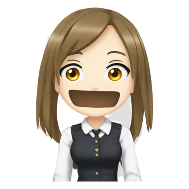 azusa from k-on, with ca sticker