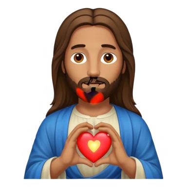 Jesus And heart sticker