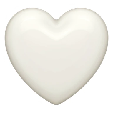 Chanel white heart sticker