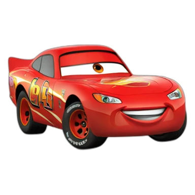 Flash mcqueen in cars sticker