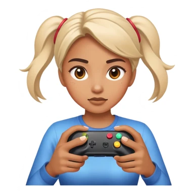 woman gaming sticker