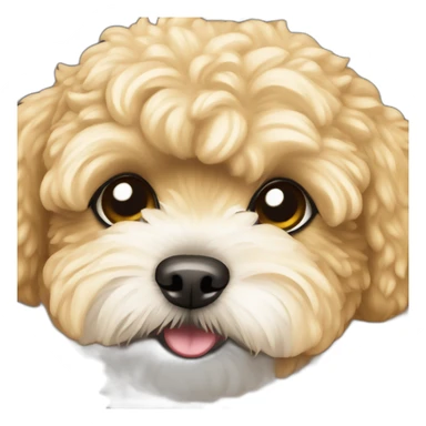 golden maltipoo ninja sticker
