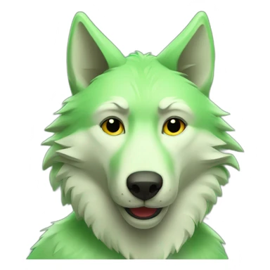 Green Wolf Balalaika sticker