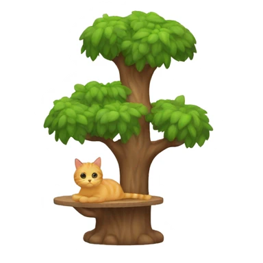 Cat tree sticker