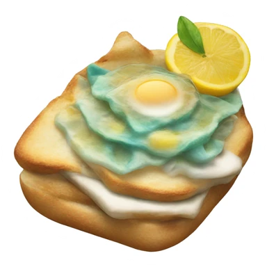 Sirena desayunando sticker