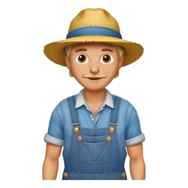 farmer cultivating a field sticker