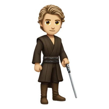Anakin skywalker with rat tail realistic  sticker