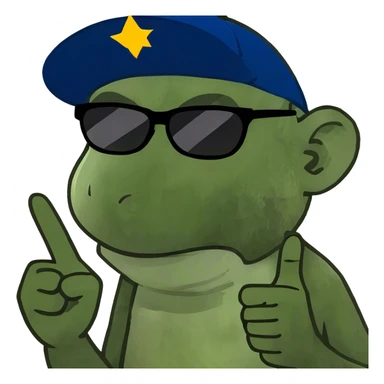 monkey with the middle finger ￼ sticker