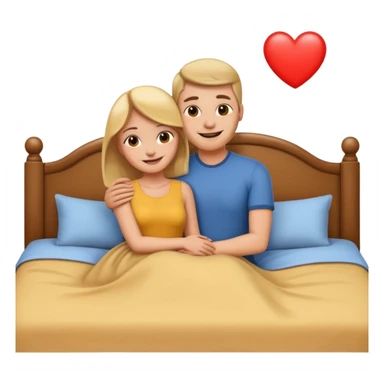 coppia che si abbracciano a letto emoji sticker