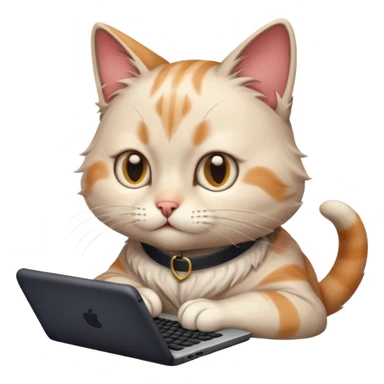 cat typing fast, i want the meaning of busy sticker