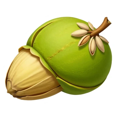 pistachio with shall green nut yellow shall sticker