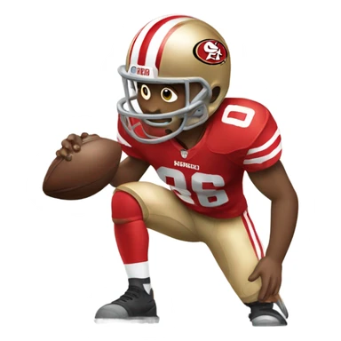 Forty niner player sticker