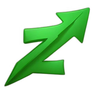 green arrow pointing up sticker