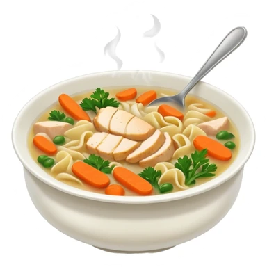 Plato de caldo de pollo  sticker