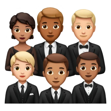 a group of directors standing sticker