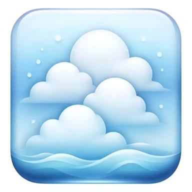 Fresh morning mist scene square  sticker