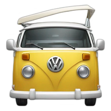 Vw camper hibrid boat sticker