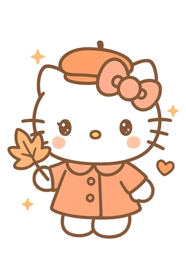Hello Kitty Autumn Style sticker