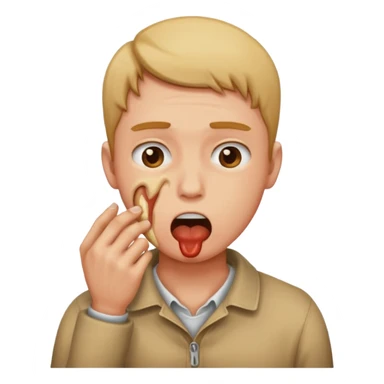 choking self emoji  sticker